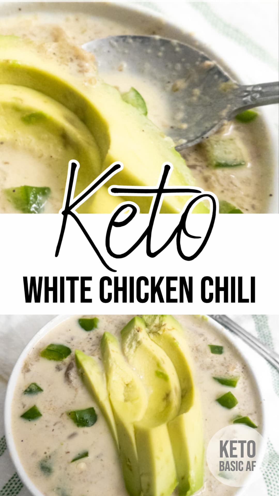 KETO White Chicken Chili {with VIDEO}