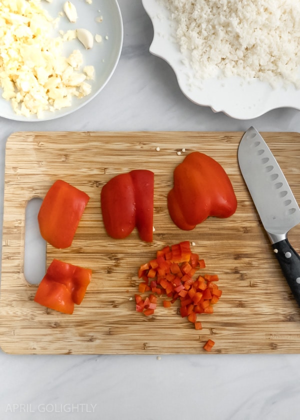 diced peppers