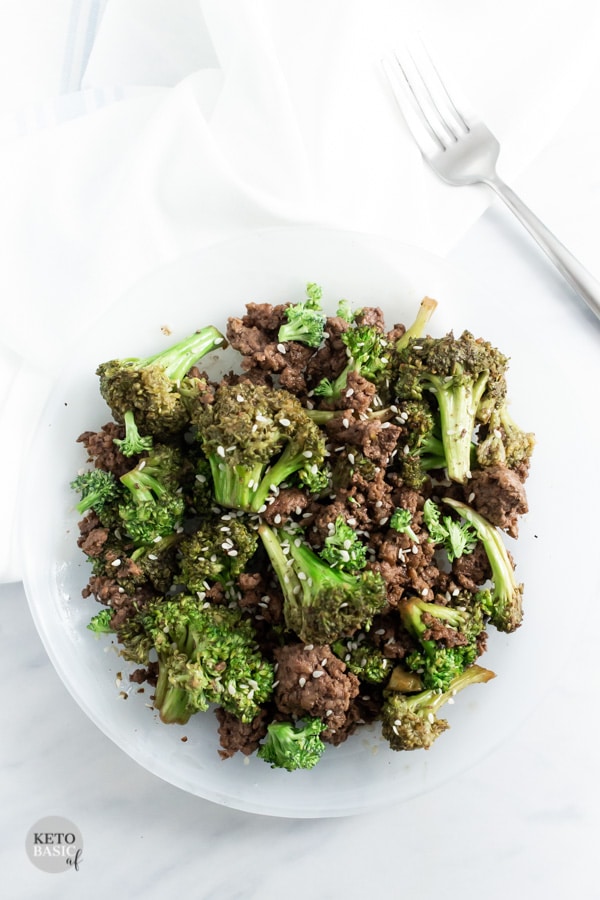 Ground Beef and Broccoli