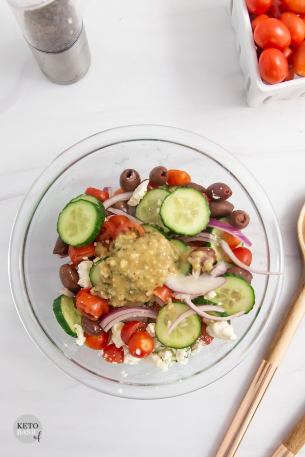 low carb greek salad