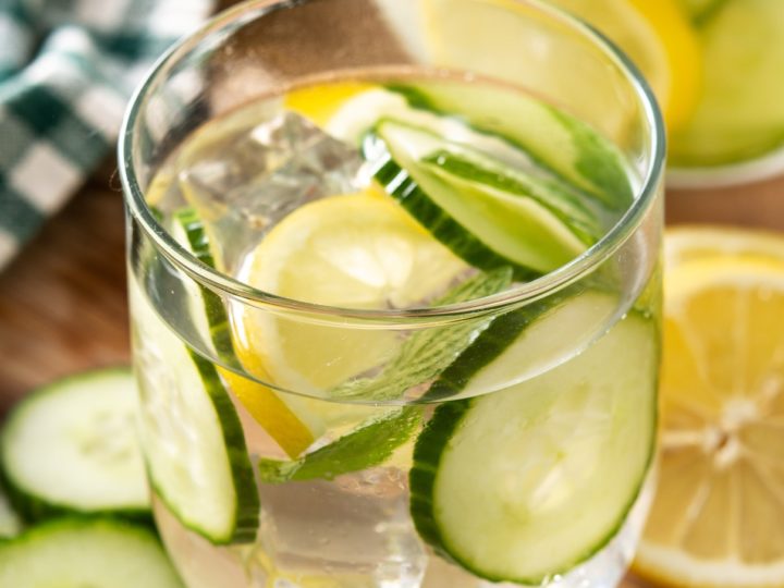 Refreshing Detox Water with Cucumber, Citrus, and Ginger