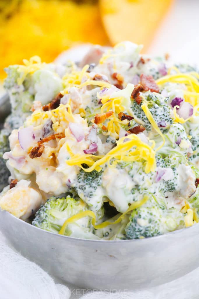 Low carb broccoli salad