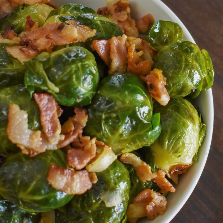 Amazing Low Carb Keto Bacon Brussels Sprouts